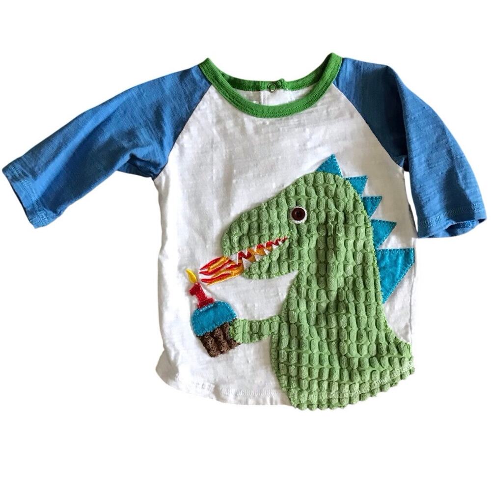 Mudpie Dragon 1st Birthday Shirt Size 12-18mo